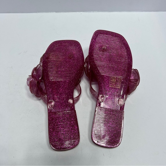 Jeffrey Campbell Floralee Slide Sandal Fuchsia Pink Jelly New Size 8 - Picture 6 of 7